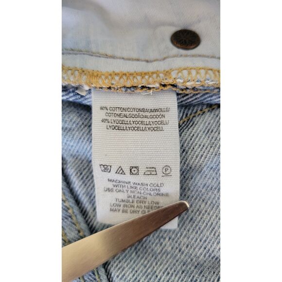 FREE PEOPLE High Rise Destroyed Distressed Denim Jeans - Picture 4 of 4